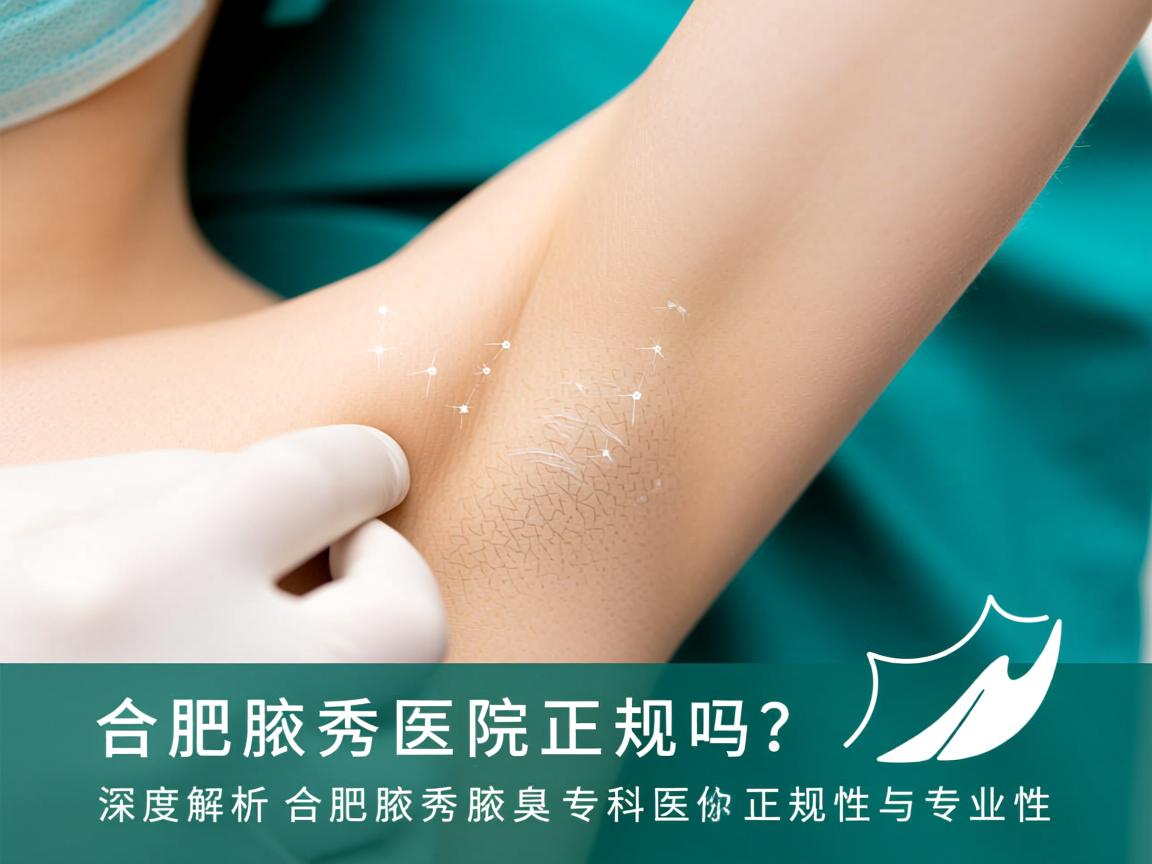 合肥腋秀医院正规吗？深度解析合肥腋秀腋臭专科的正规性与专业性