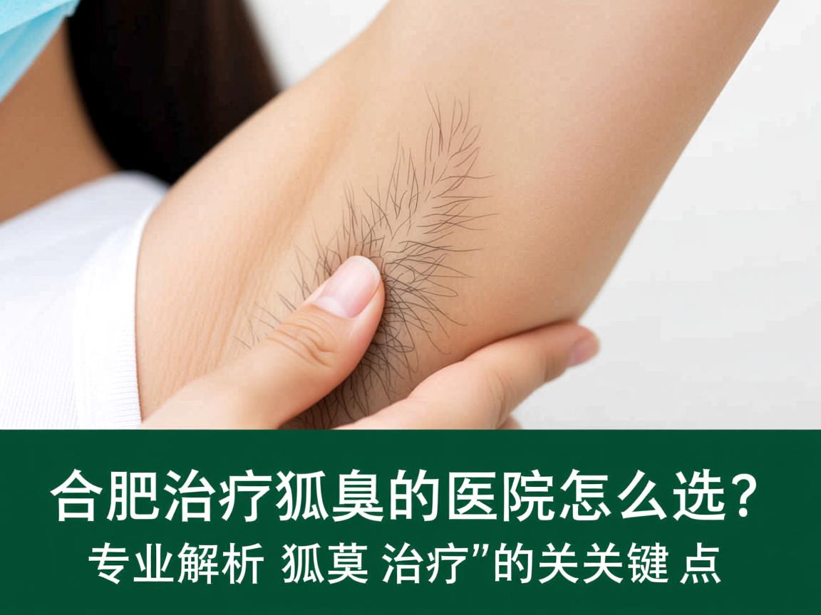 合肥治疗狐臭的医院怎么选？专业解析狐臭治疗的关键点