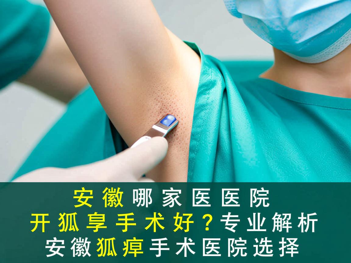 安徽哪家医院开狐臭手术好？专业解析安徽狐臭手术医院选择
