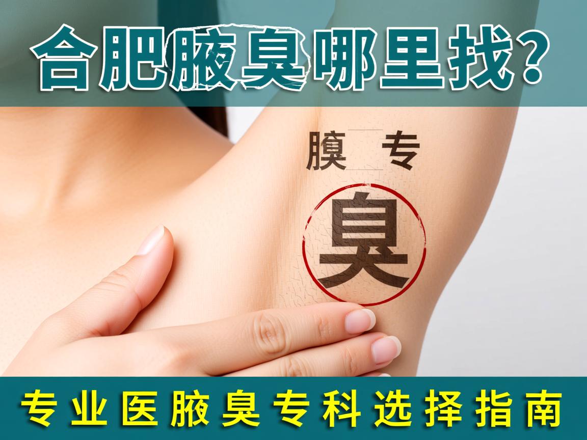 合肥腋臭专科哪里找？专业腋臭专科选择指南