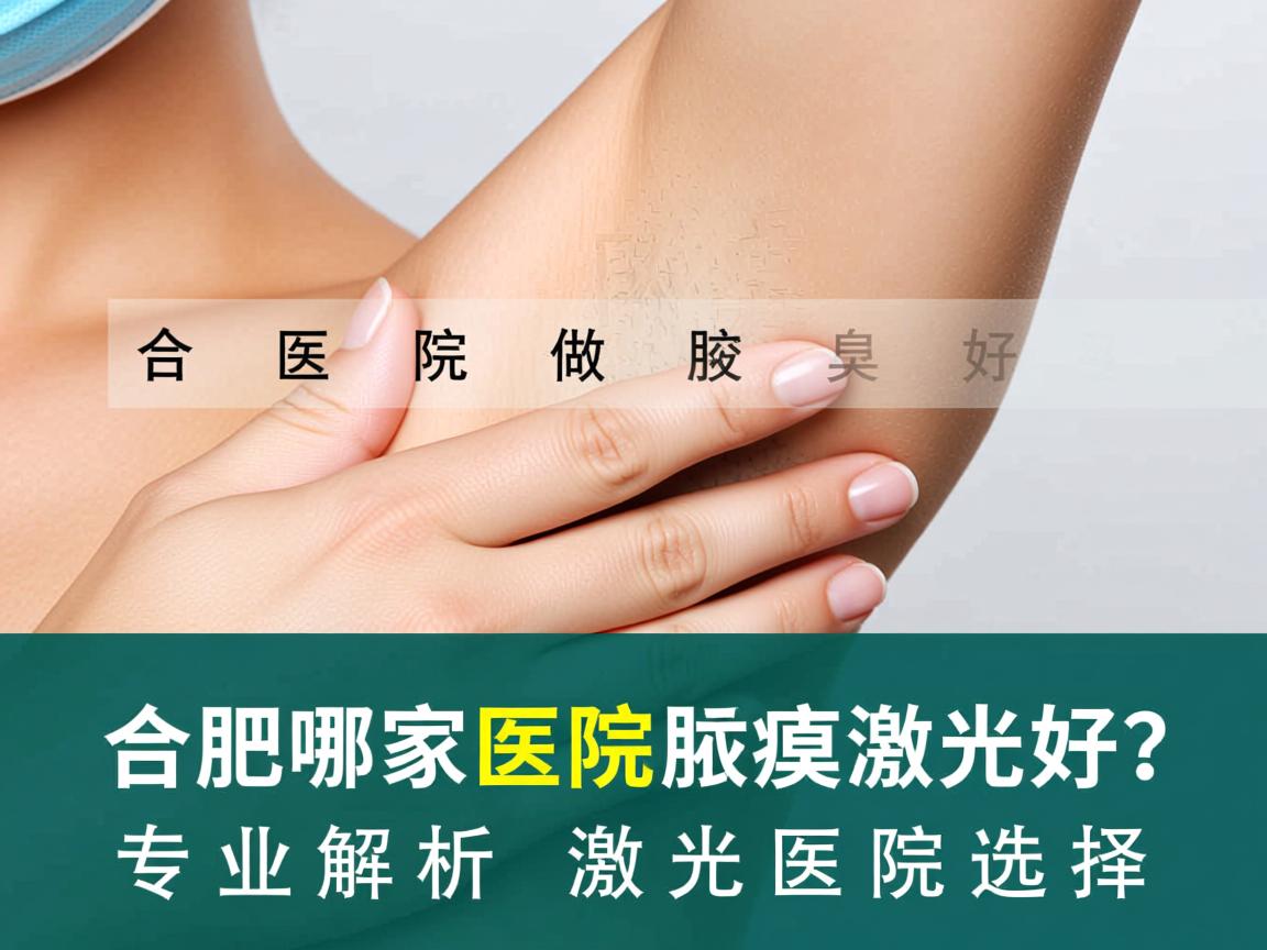 合肥哪家医院做腋臭激光好？专业解析腋臭激光医院选择