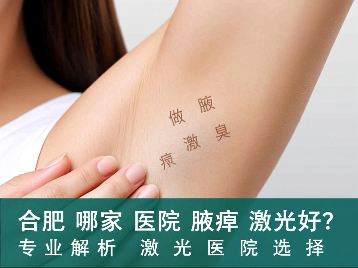 合肥哪家医院做腋臭激光好？专业解析腋臭激光医院选择