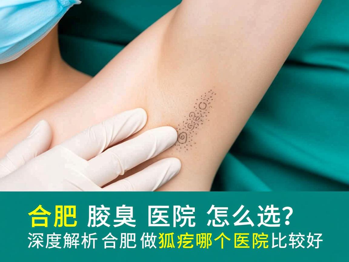 合肥腋臭医院怎么选？深度解析合肥做狐臭哪个医院比较好