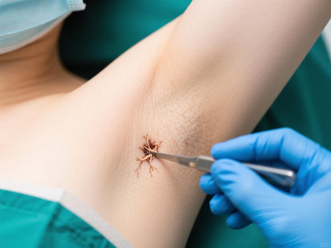 小切口治疗腋臭，专业解析小切口腋臭根除术