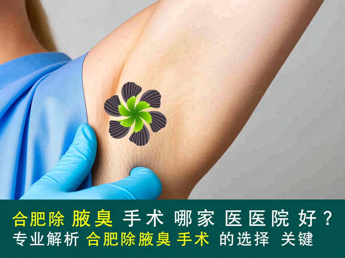 合肥除腋臭手术哪家医院好？专业解析合肥除腋臭手术的选择关键