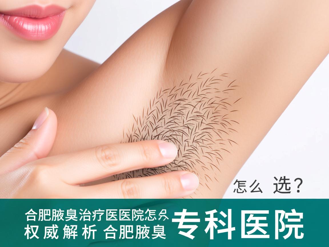 合肥腋臭治疗医院怎么选？权威解析合肥腋臭专科医院