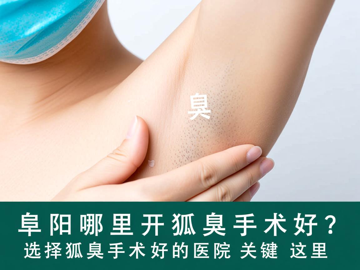 阜阳哪里开狐臭手术好？选择狐臭手术好的医院关键在这里