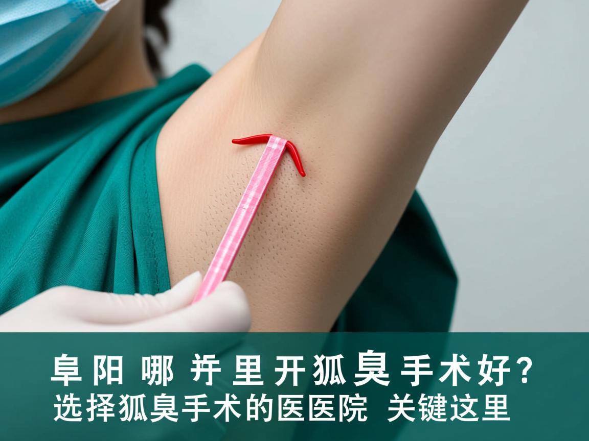 阜阳哪里开狐臭手术好？选择狐臭手术好的医院关键在这里