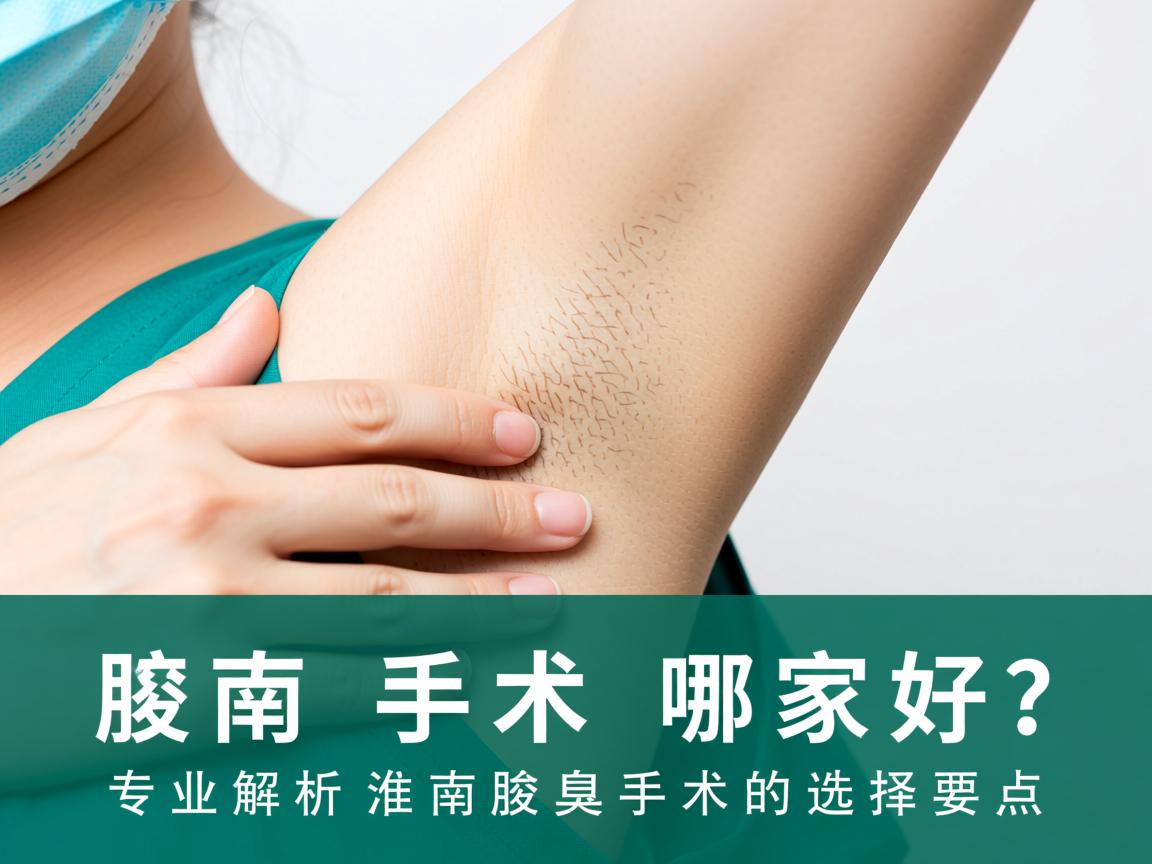 淮南腋臭手术哪家好？专业解析淮南腋臭手术的选择要点