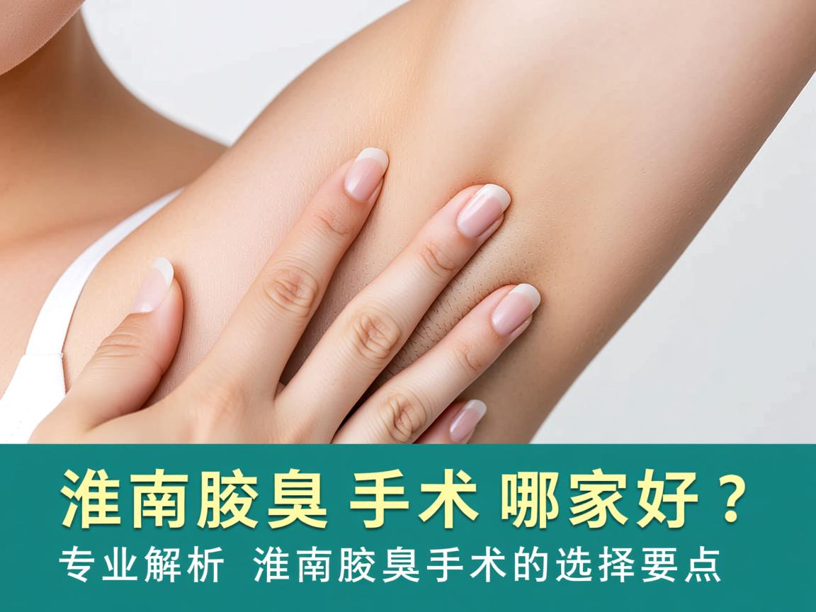 淮南腋臭手术哪家好？专业解析淮南腋臭手术的选择要点
