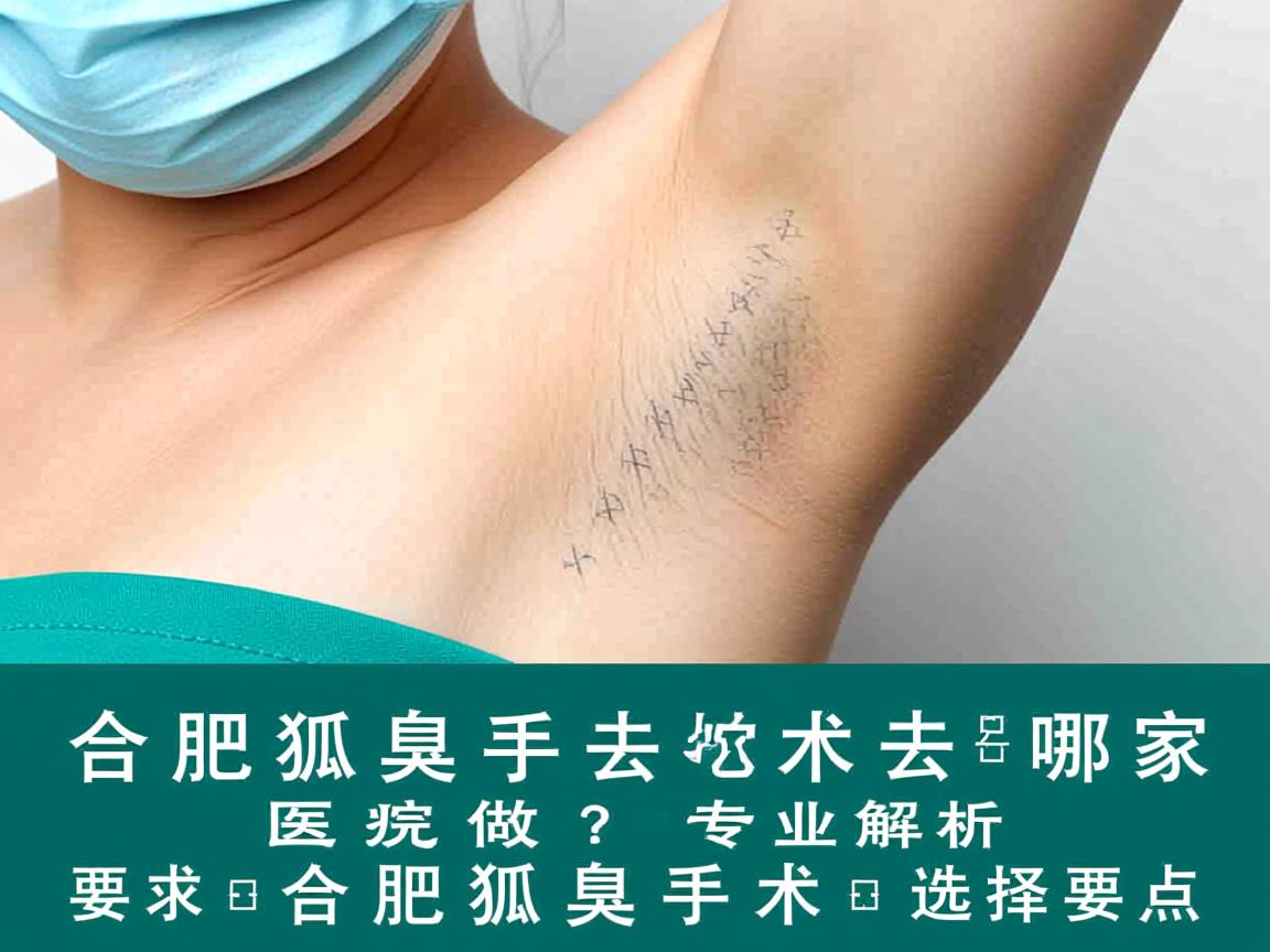 合肥狐臭手术去哪家医院做？专业解析合肥狐臭手术选择要点