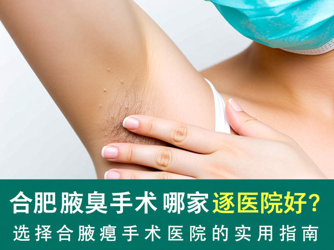 合肥腋臭手术哪家医院好？选择合肥腋臭手术医院的实用指南