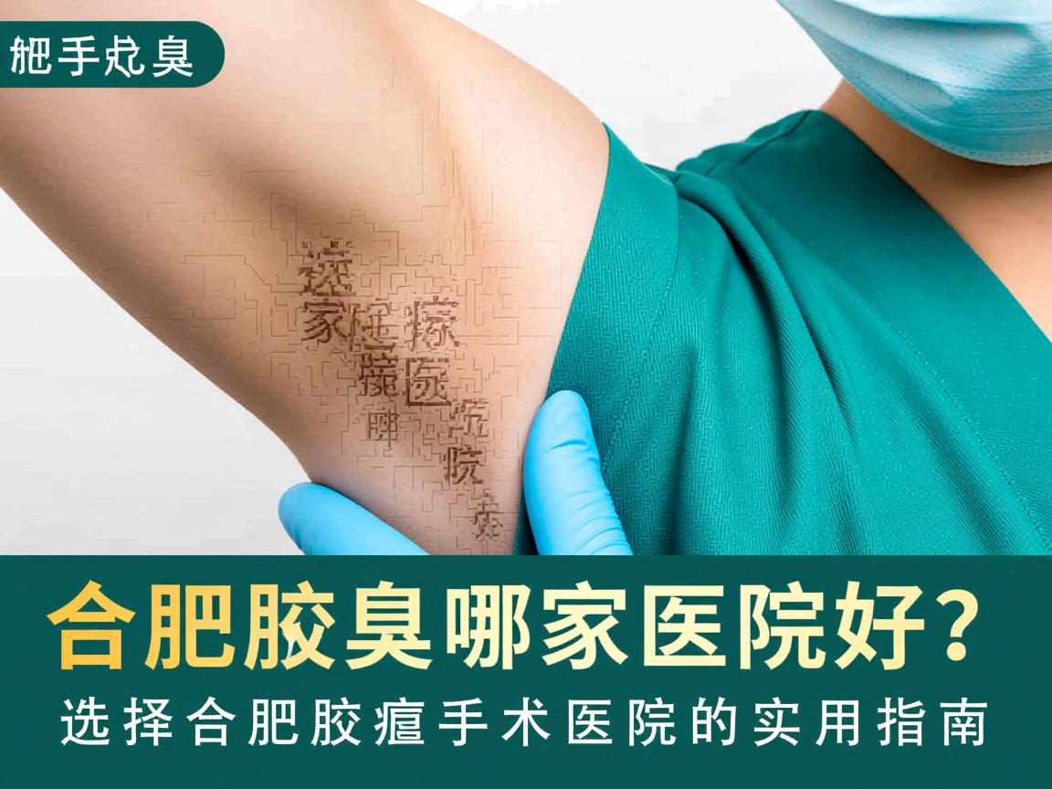 合肥腋臭手术哪家医院好？选择合肥腋臭手术医院的实用指南