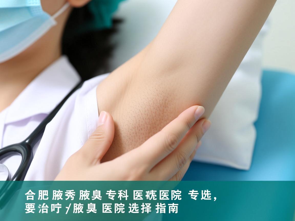 合肥腋秀腋臭专科医院，专业治疗腋臭医院的选择指南