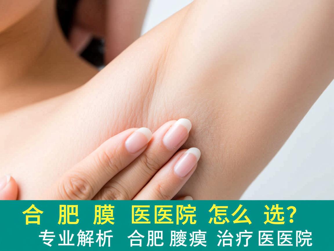 合肥腋臭医院怎么选？专业解析合肥腋臭治疗医院