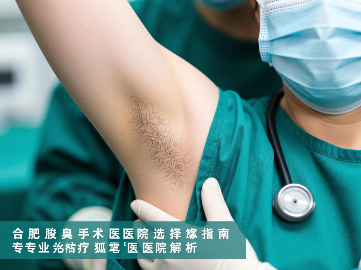 合肥腋臭手术医院选择指南，专业治疗狐臭的医院解析