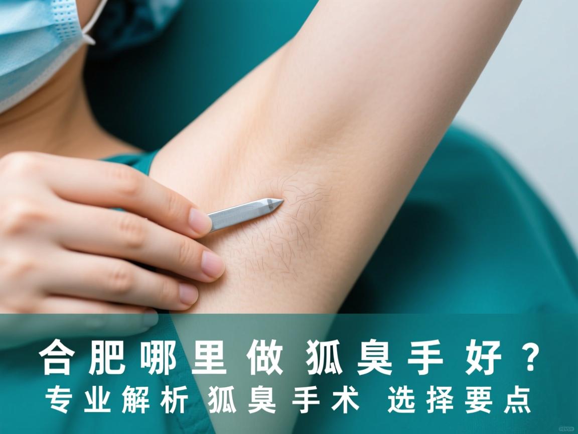 合肥哪里做狐臭手术好？专业解析狐臭手术的选择要点