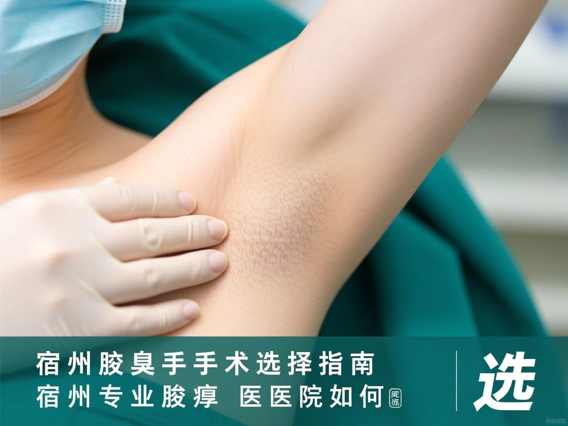 宿州腋臭手术选择指南，宿州专业腋臭医院如何选