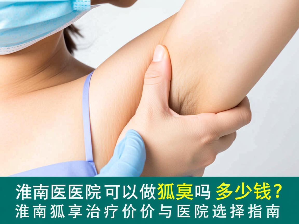 淮南医院可以做狐臭吗多少钱？淮南狐臭治疗价格与医院选择指南