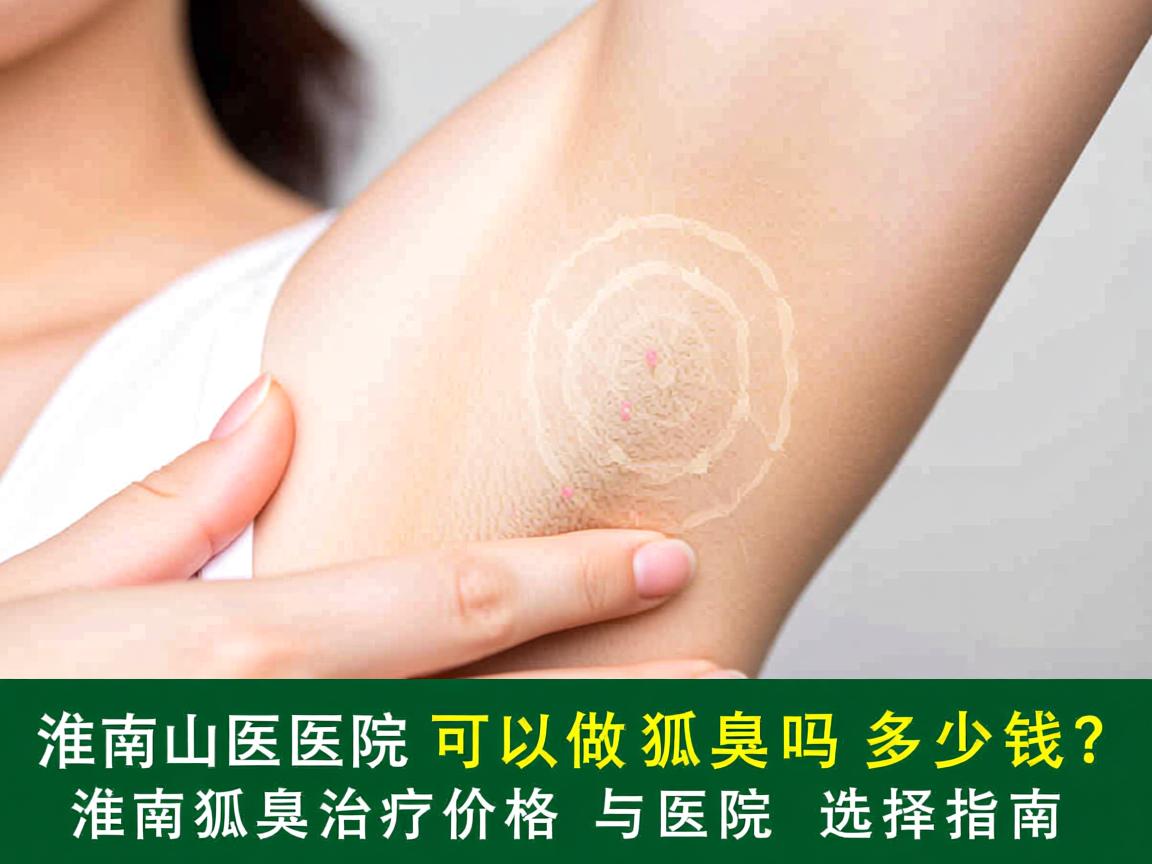 淮南医院可以做狐臭吗多少钱？淮南狐臭治疗价格与医院选择指南