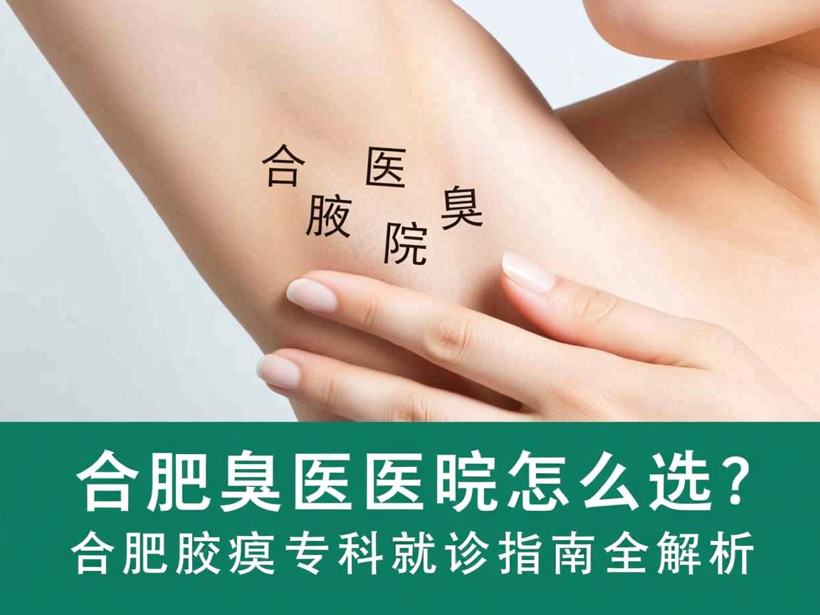 合肥腋臭医院怎么选？合肥腋臭专科就诊指南全解析