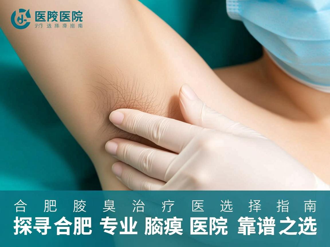 合肥腋臭治疗医院选择指南，探寻合肥专业腋臭医院的靠谱之选