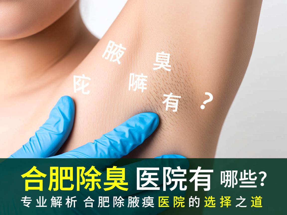 合肥除腋臭医院有哪些？专业解析合肥除腋臭医院的选择之道