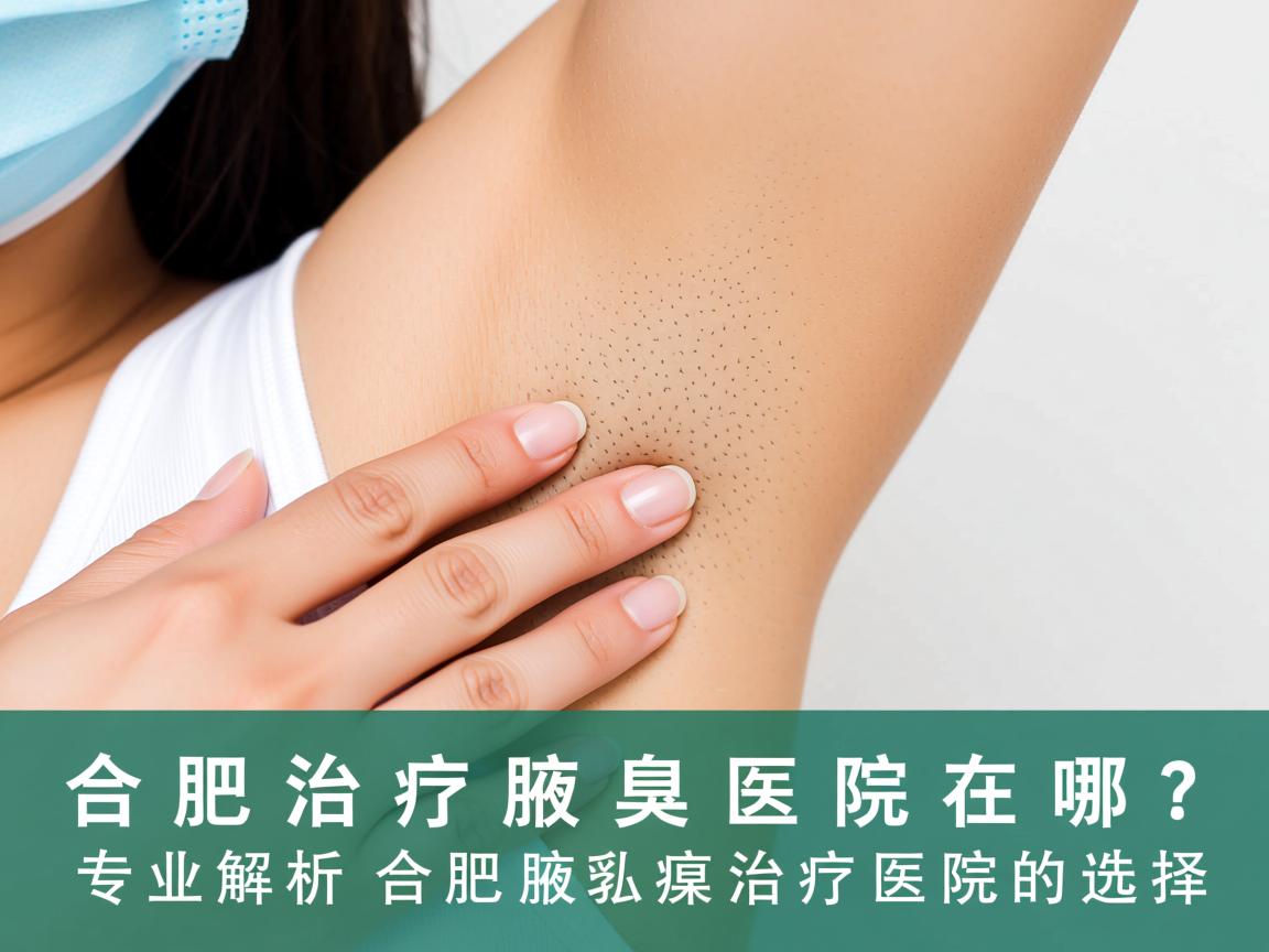 合肥治疗腋臭医院在哪？专业解析合肥腋臭治疗医院的选择