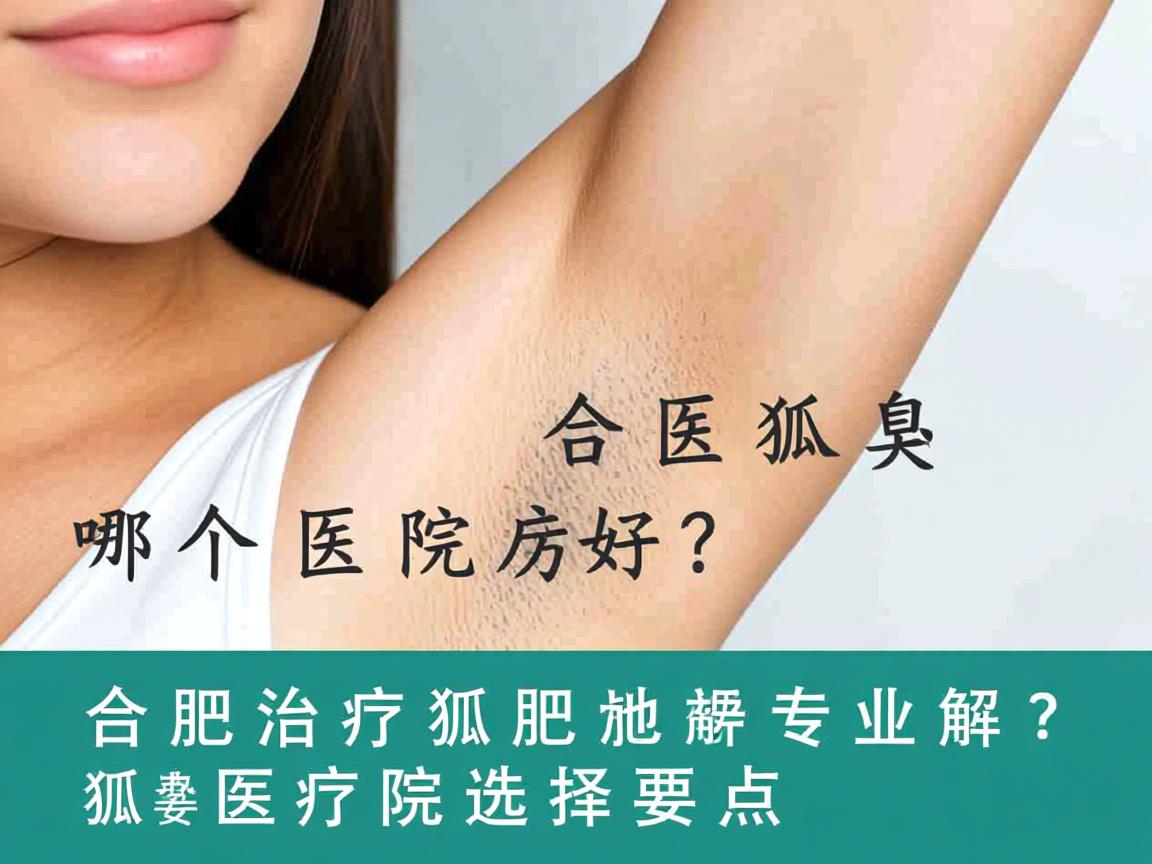 合肥治疗狐臭哪个医院好？专业解析合肥狐臭医院选择要点