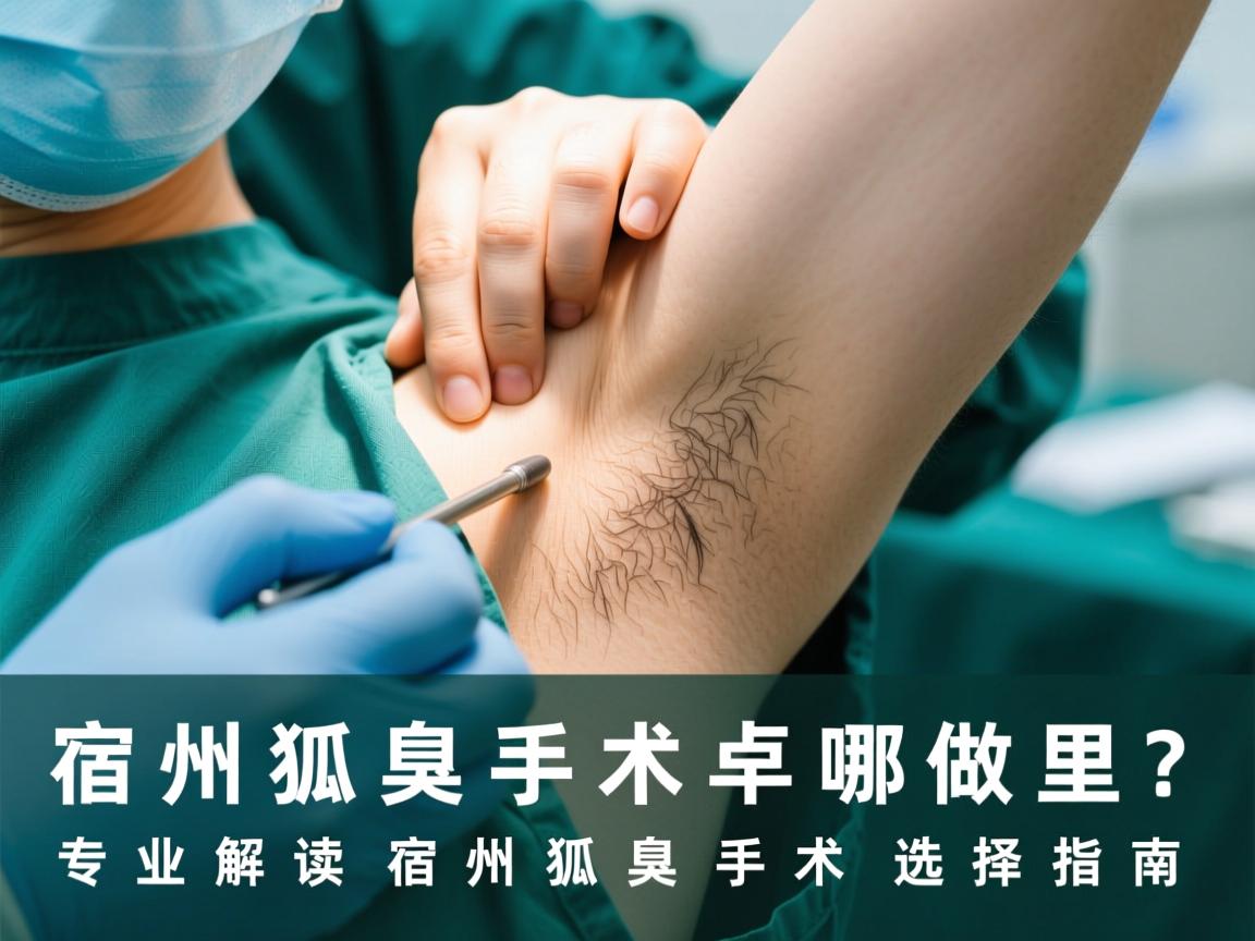 宿州狐臭手术哪里做？专业解读宿州狐臭手术选择指南
