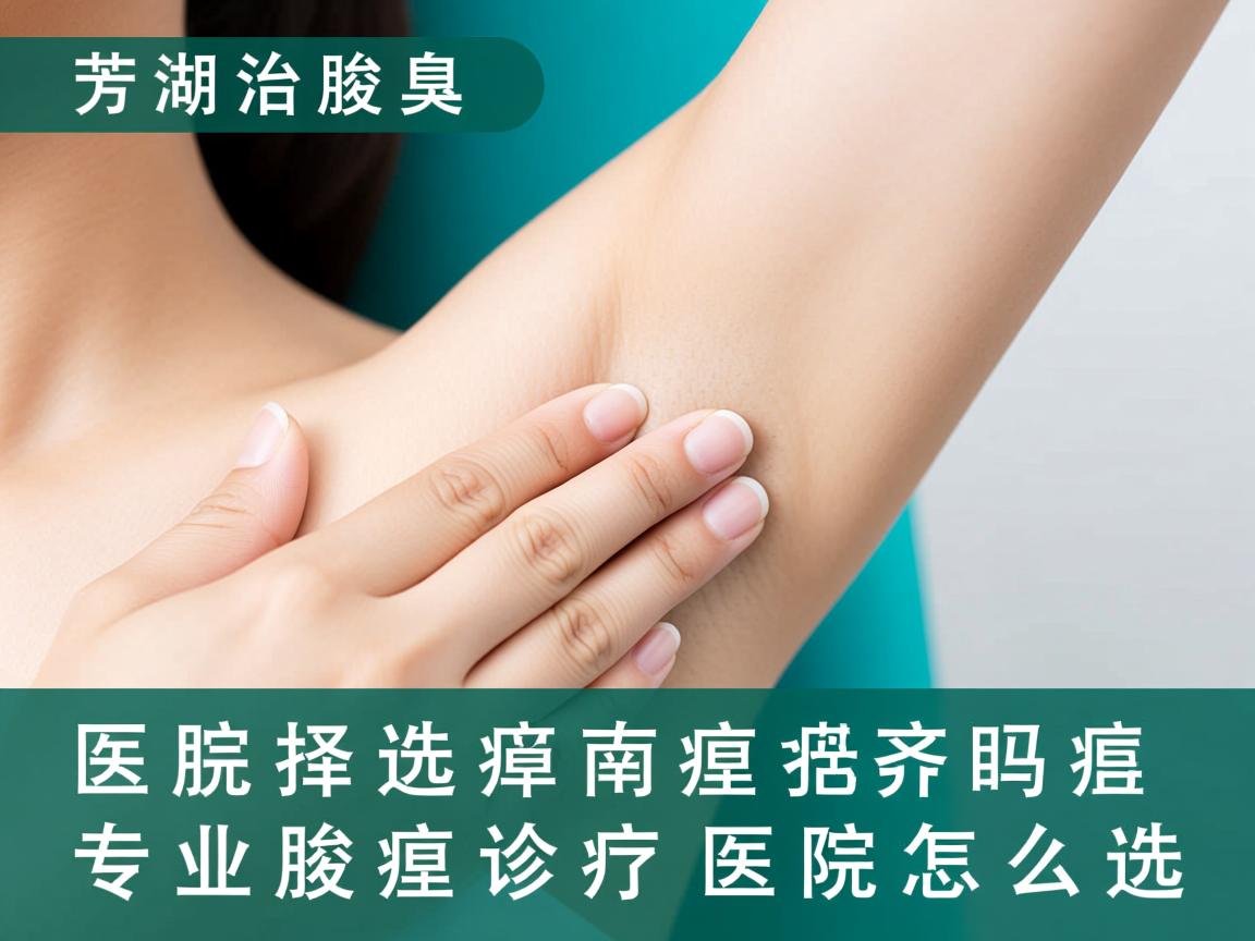 芜湖治腋臭医院选择指南，专业腋臭诊疗医院怎么选