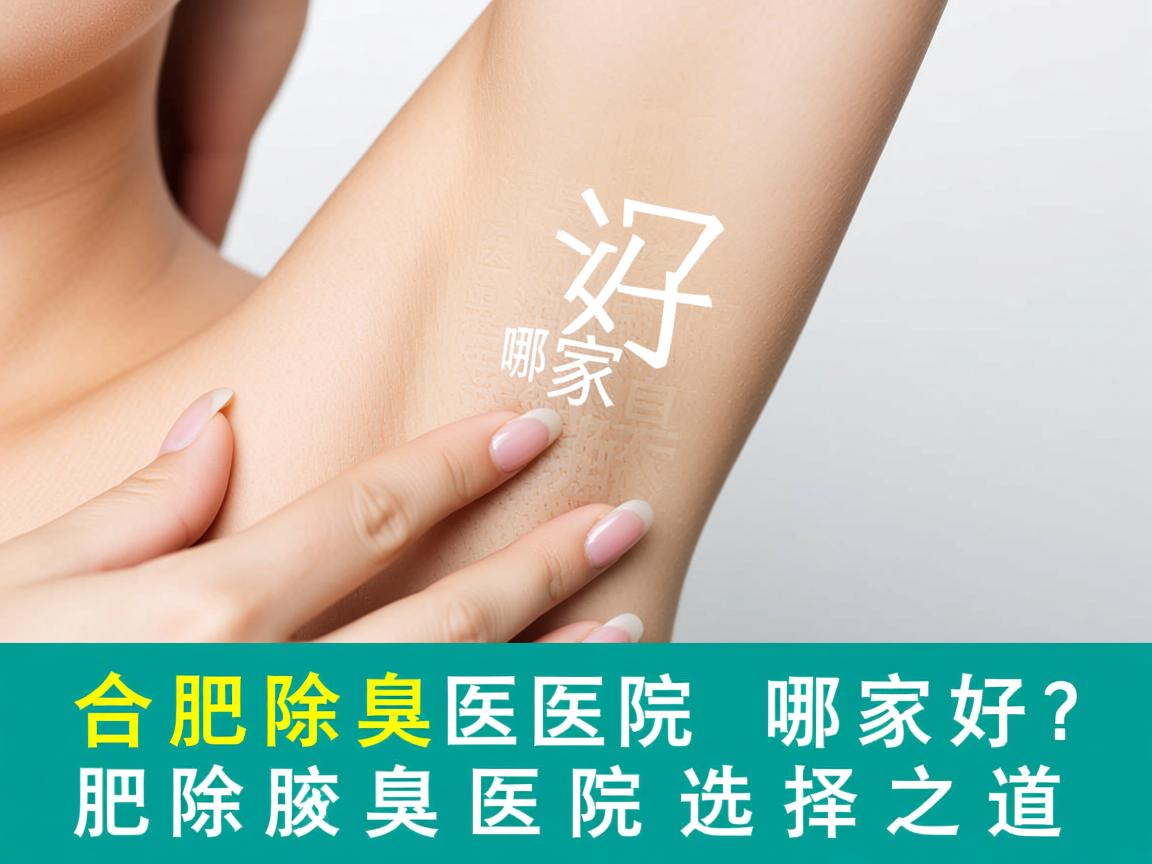 合肥除腋臭医院哪家好？深度解析合肥除腋臭医院的选择之道