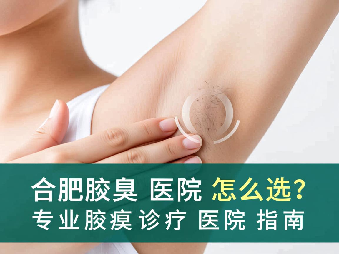 合肥腋臭医院怎么选？专业腋臭诊疗医院指南
