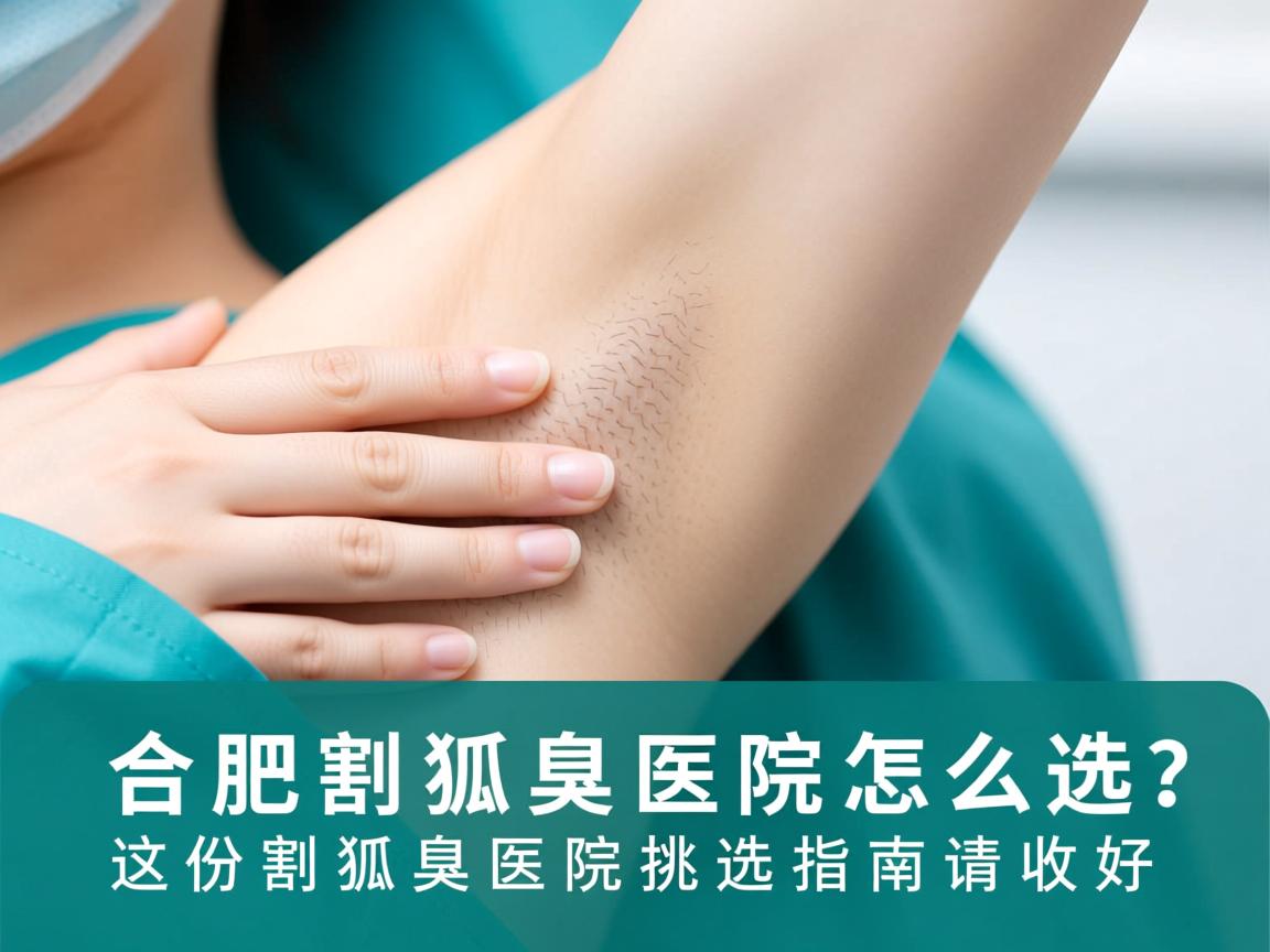 合肥割狐臭医院怎么选？这份割狐臭医院挑选指南请收好