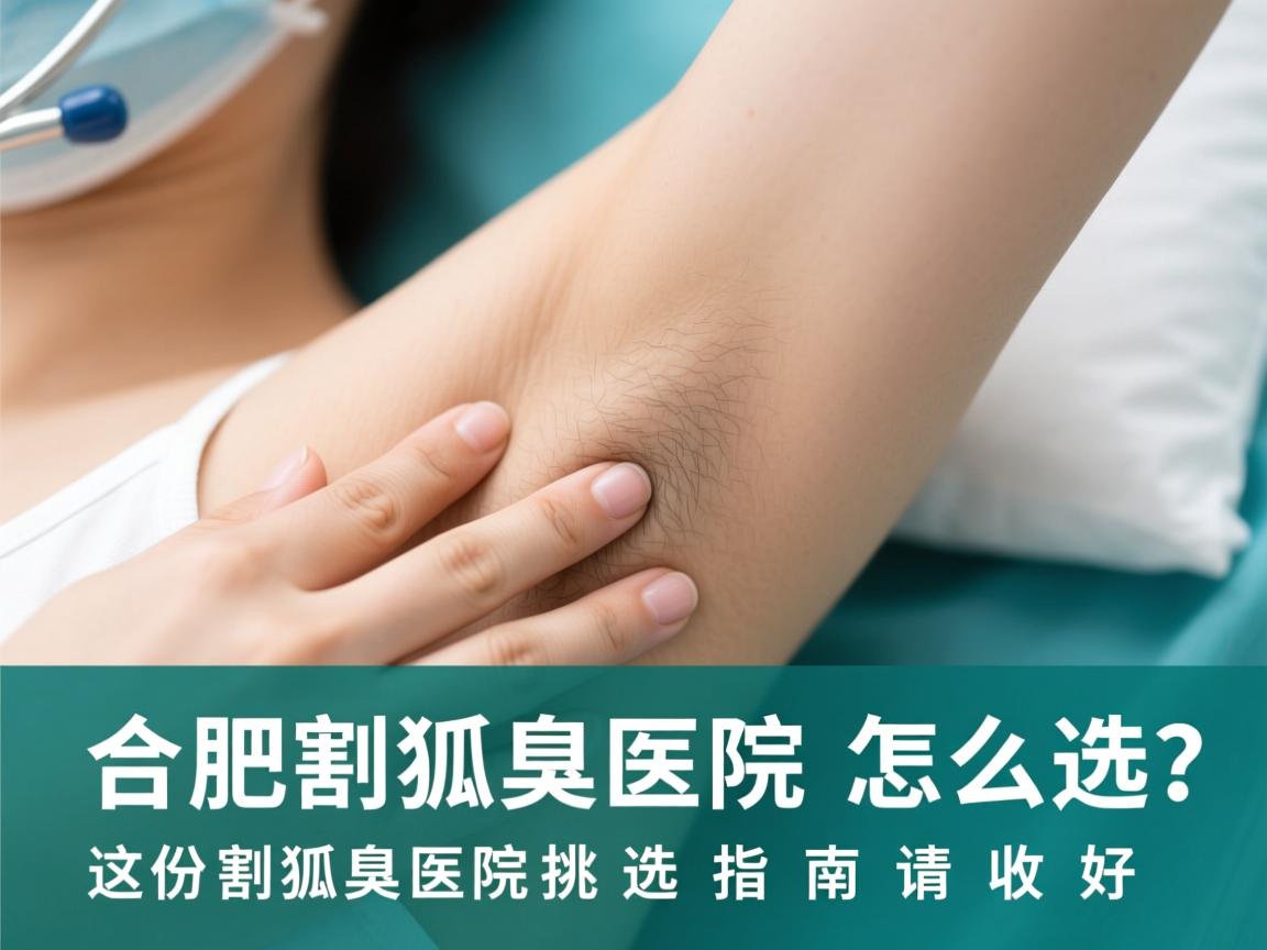 合肥割狐臭医院怎么选？这份割狐臭医院挑选指南请收好