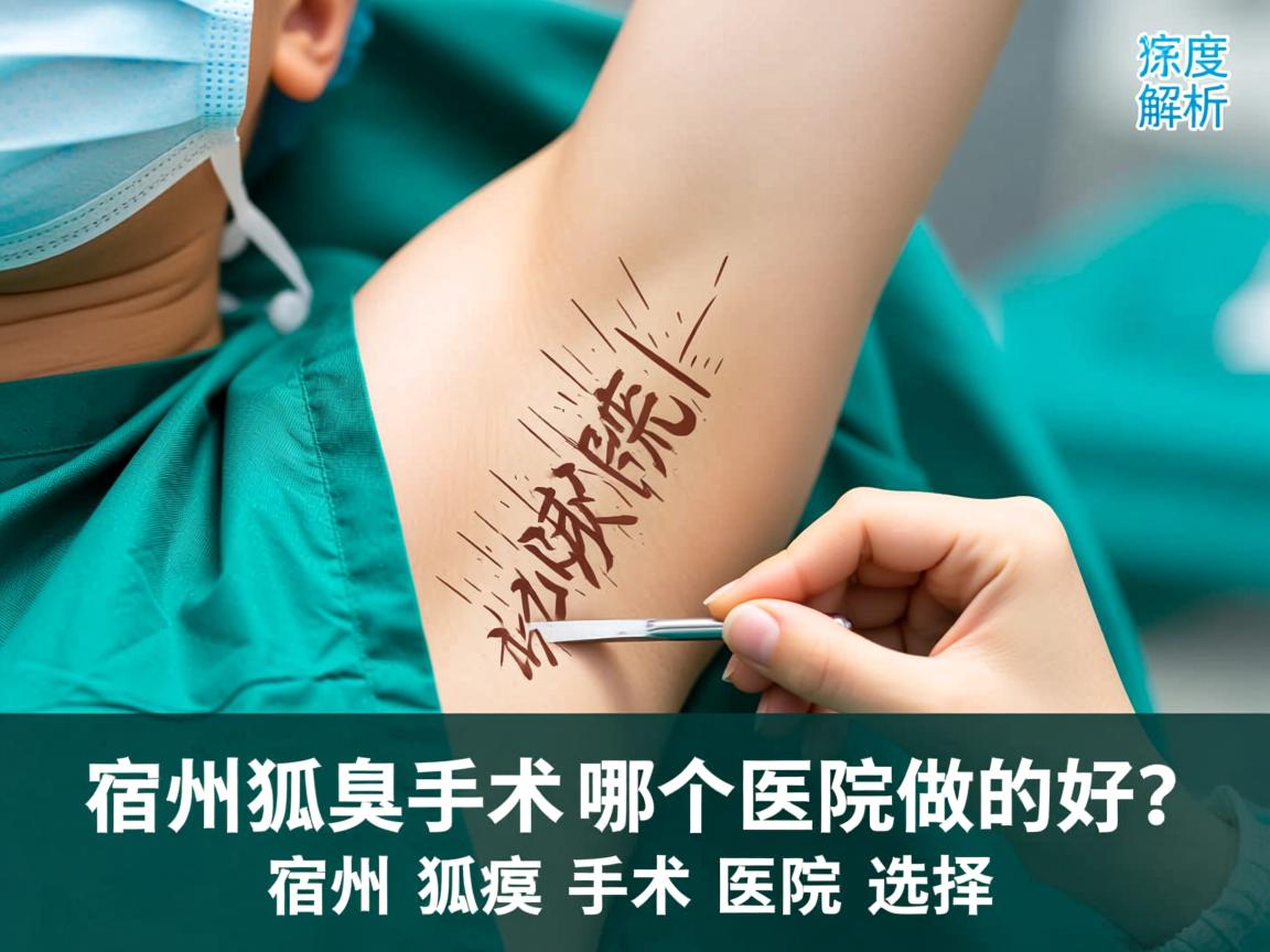 宿州狐臭手术哪个医院做的好？深度解析宿州狐臭手术医院选择