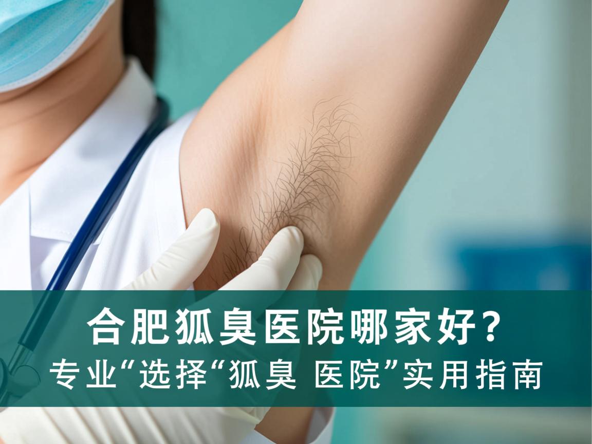 合肥狐臭医院哪家好？专业选择狐臭医院的实用指南