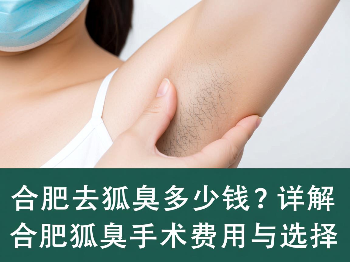 合肥去狐臭多少钱？详解合肥狐臭手术费用与选择