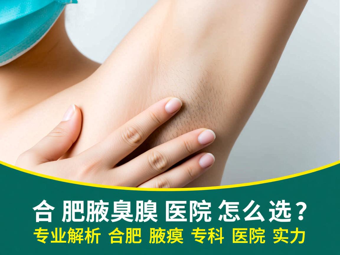 合肥腋臭医院怎么选？专业解析合肥腋臭专科医院实力