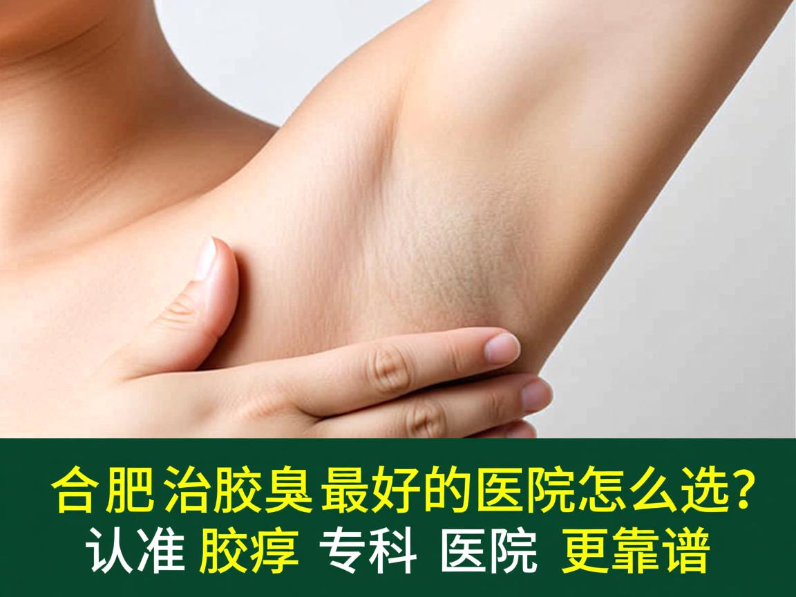 合肥治腋臭最好的医院怎么选？认准腋臭专科医院更靠谱