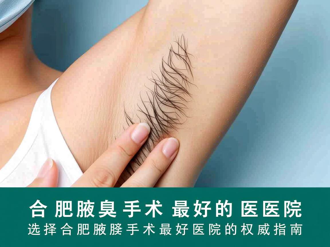合肥腋臭手术最好的医院，选择合肥腋臭手术最好医院的权威指南