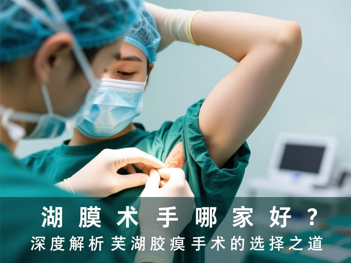 芜湖腋臭手术哪家好？深度解析芜湖腋臭手术的选择之道