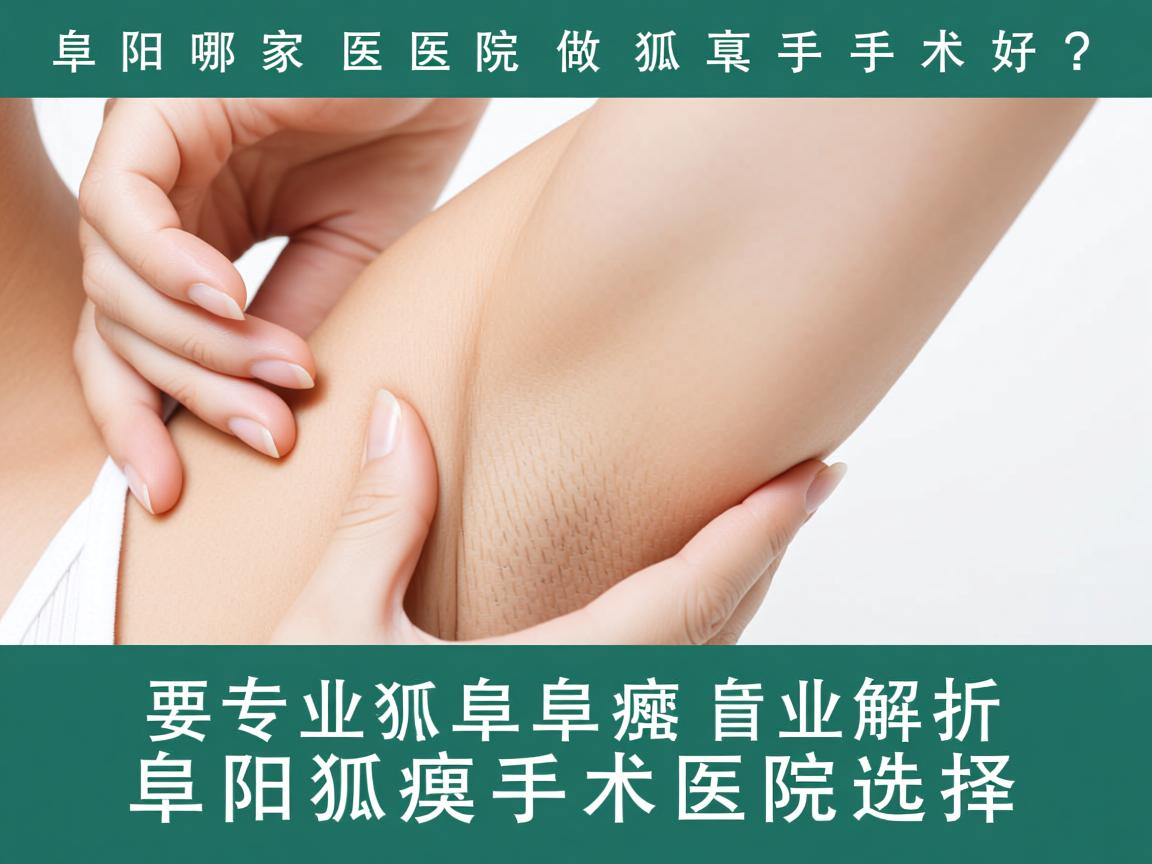 阜阳哪家医院做狐臭手术好？专业解析阜阳狐臭手术医院选择
