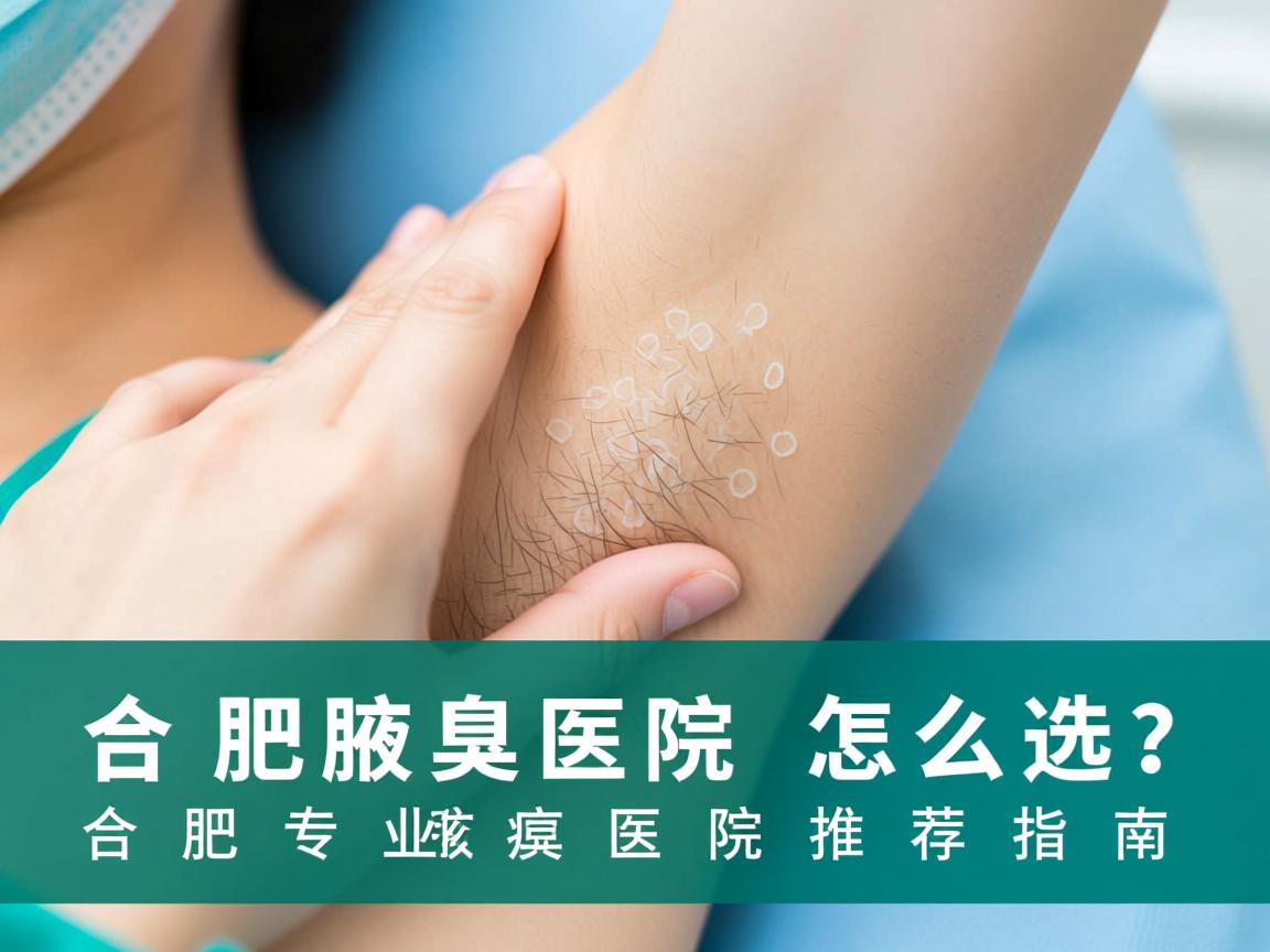 合肥腋臭医院怎么选？合肥专业腋臭医院推荐指南