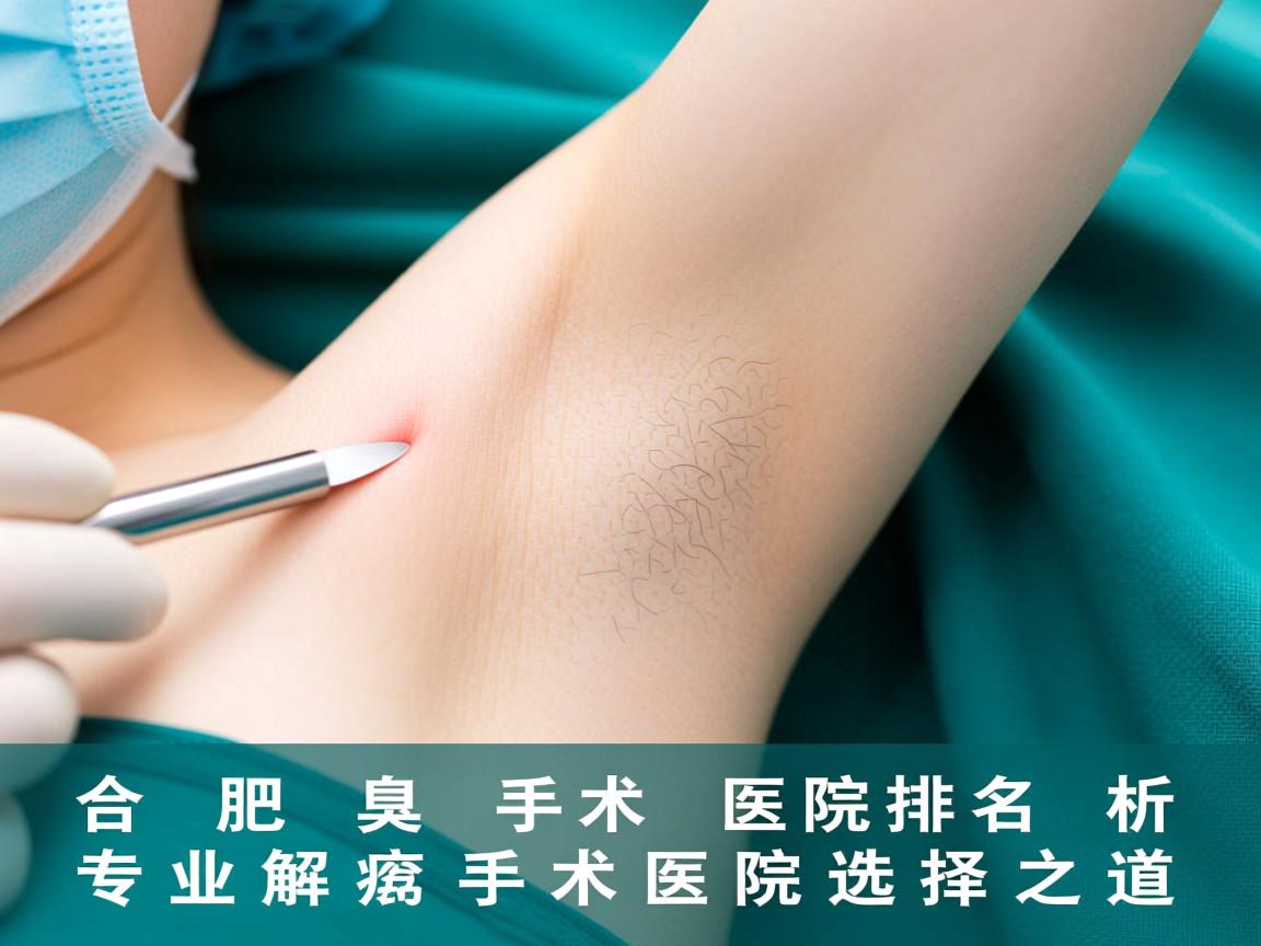 合肥腋臭手术医院排名，专业解析腋臭手术医院的选择之道