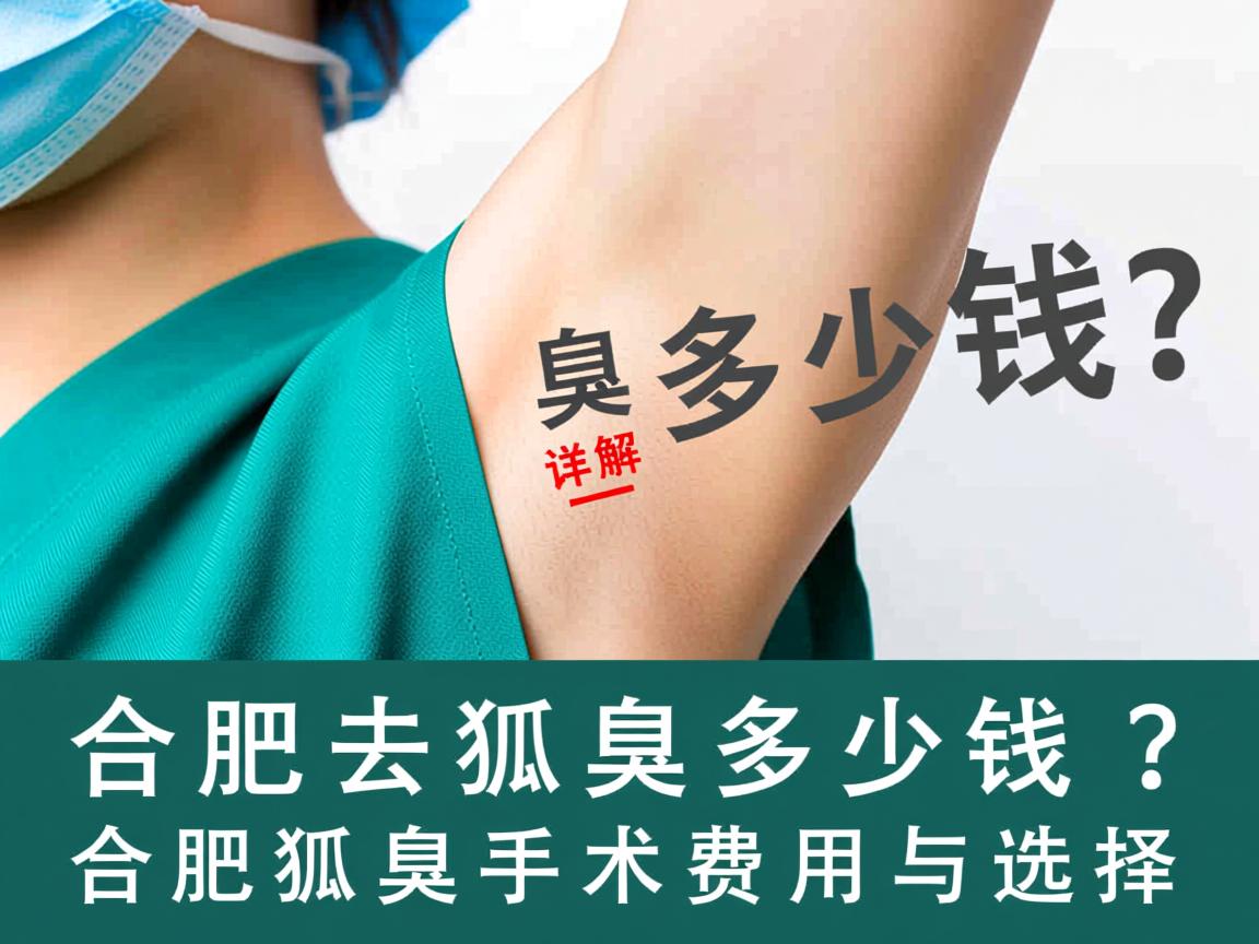 合肥去狐臭多少钱？详解合肥狐臭手术费用与选择