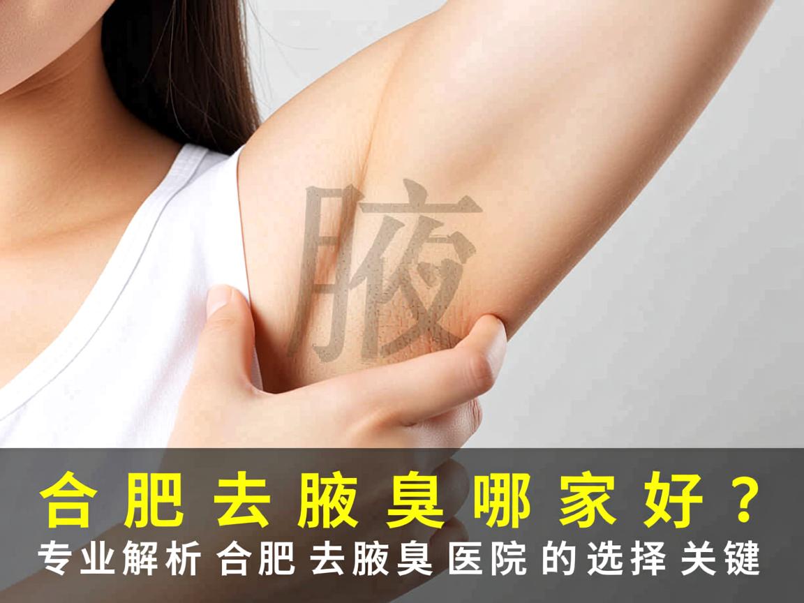 合肥去腋臭哪家好？专业解析合肥去腋臭医院的选择关键