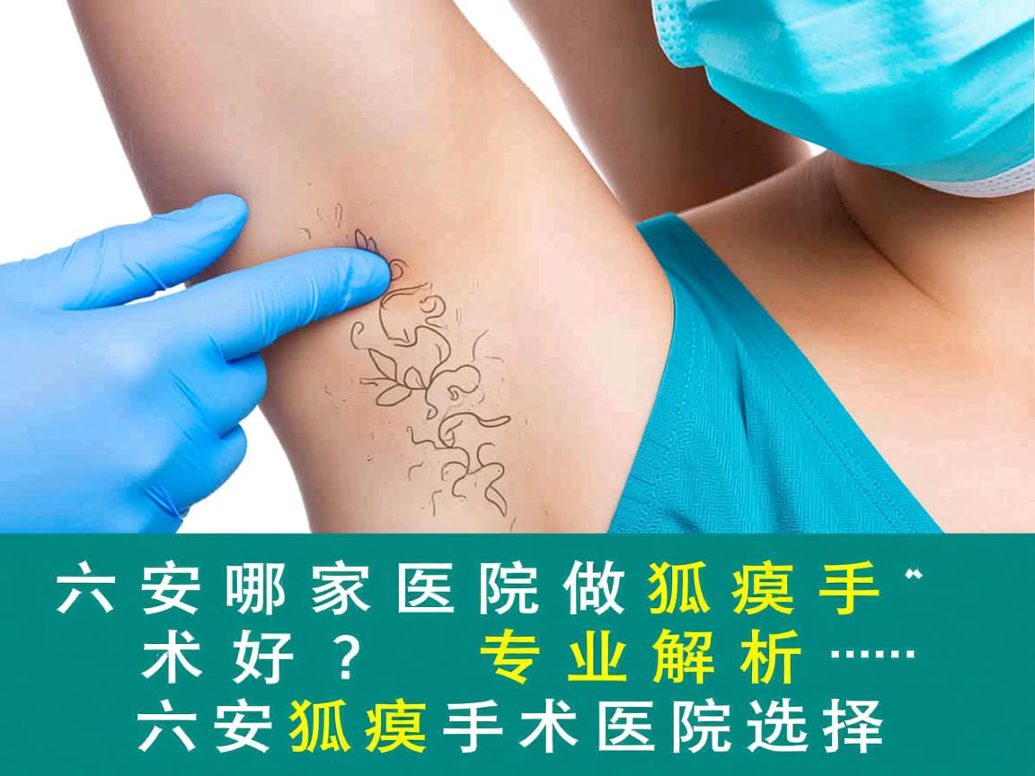 六安哪家医院做狐臭手术好？专业解析六安狐臭手术医院选择
