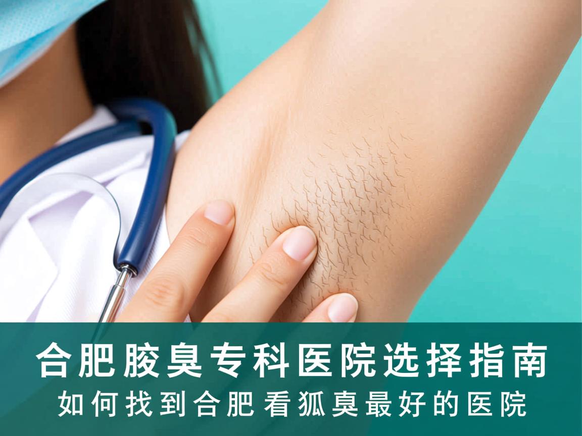 合肥腋臭专科医院选择指南，如何找到合肥看狐臭最好的医院