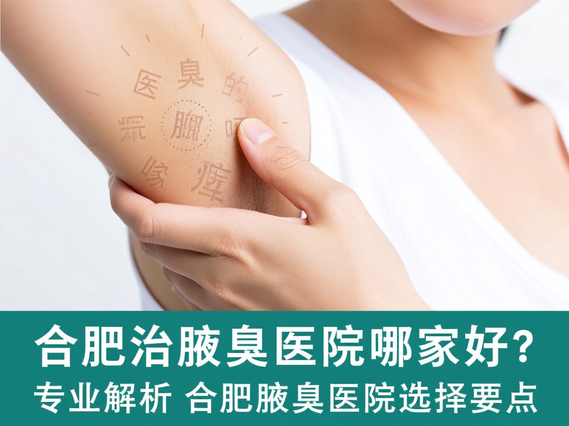 合肥治腋臭的医院哪家好？专业解析合肥腋臭医院选择要点